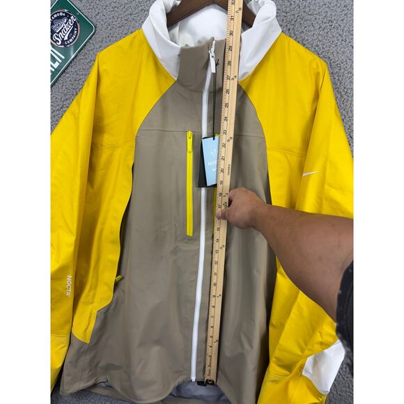 Nike x Nocta Vivid Sulfur L'Art Bala Tech Jacket Mens XXL Yellow NEW 2XL $500 - Picture 9 of 14